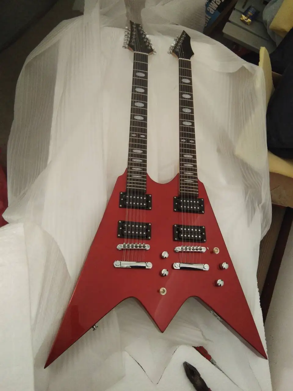 ダブルヘッドエレキギター,ダブルハンドル,6弦,12弦,先行販売 - AliExpress