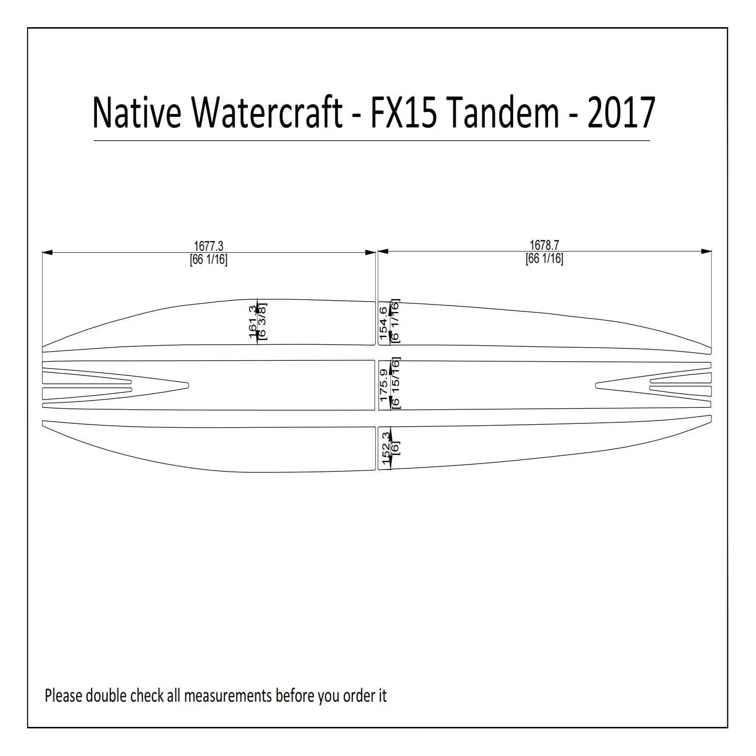 

2017 Native Watercraft FX15 Tandem Kayak Boat EVA Foam Deck Floor Pad Flooring