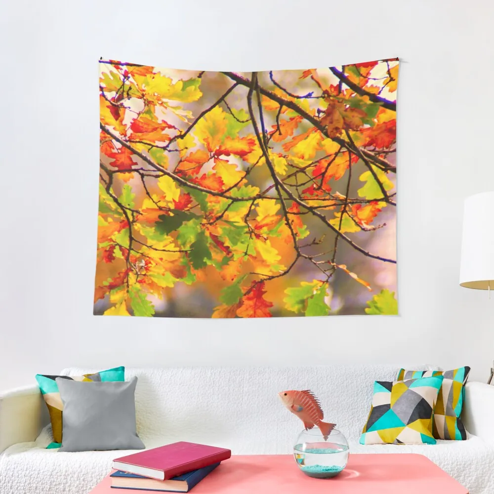 

Autumn leaves branch Tapestry For Bedroom Room Decorator Room Decor Cute Tapestry