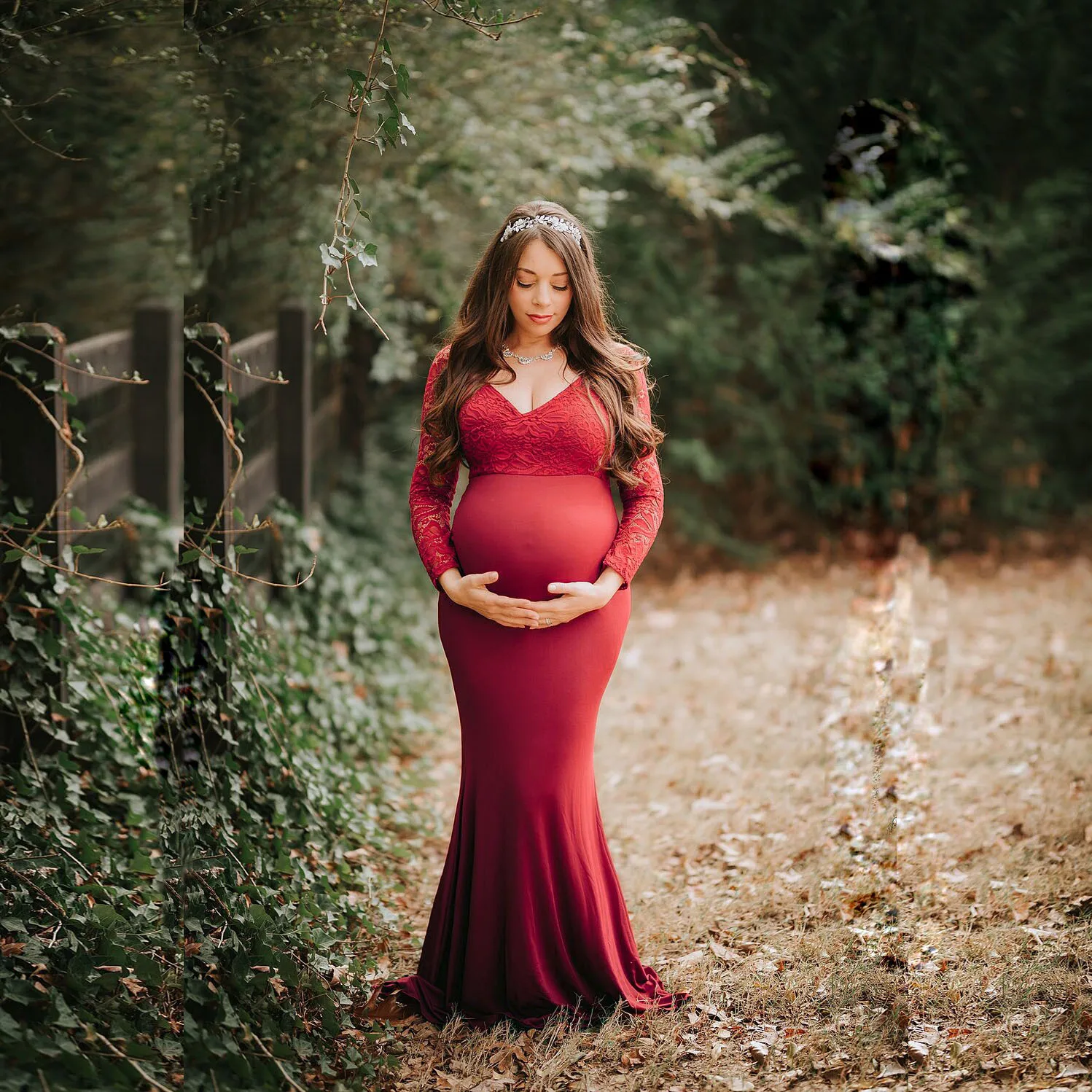 Classic Maternity Photography Props Maternity Dresses Off Shoulder Maternity for Photo Shoots Women Pregnancy Dresses 3 S349465ca99474e8483ce47e90630e030L