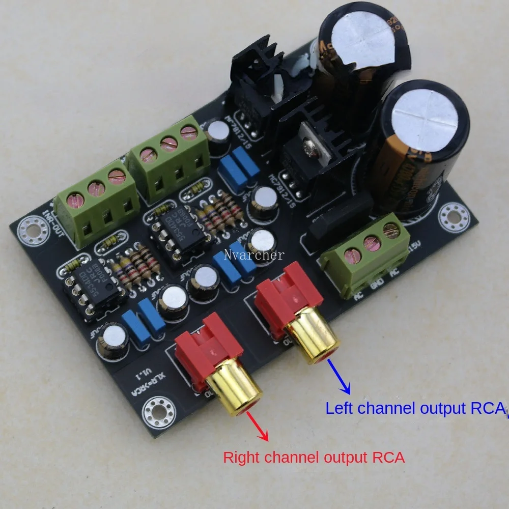 Xlr Canon Balance Signal Receber Módulo Rca Board Amplificador de Potência - Image 2