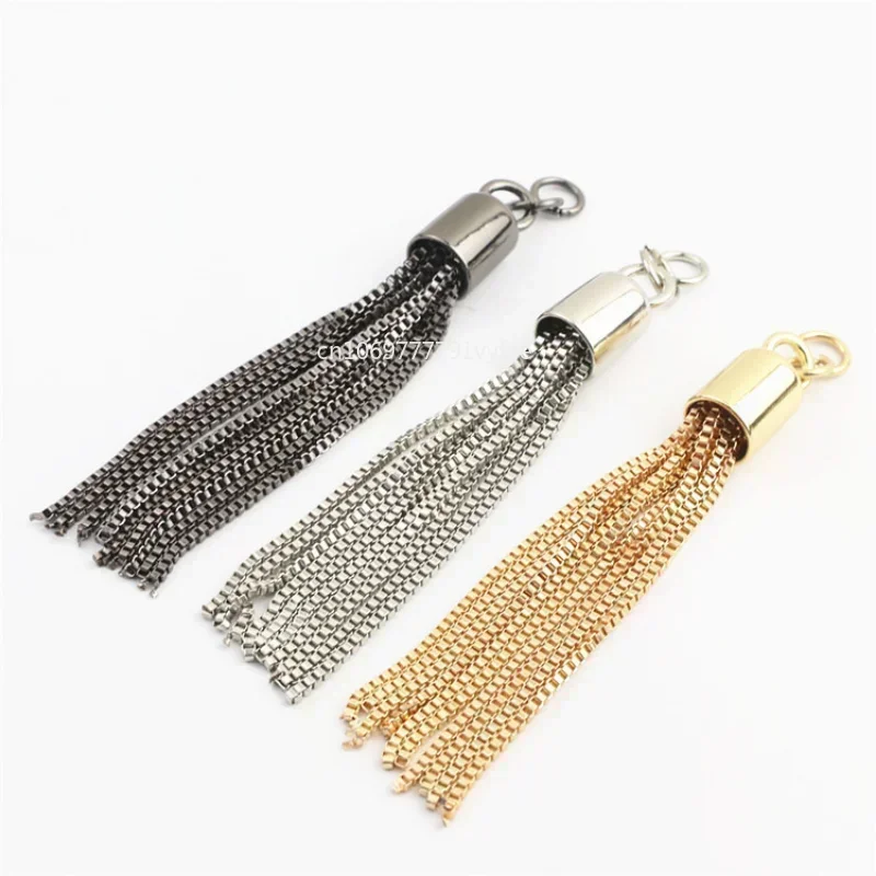Metal Buckle Tassel Keychain - Handbag Decor DIY Pendant, Fashion Hardware Accessories for Bags & Purses Прылада 부품