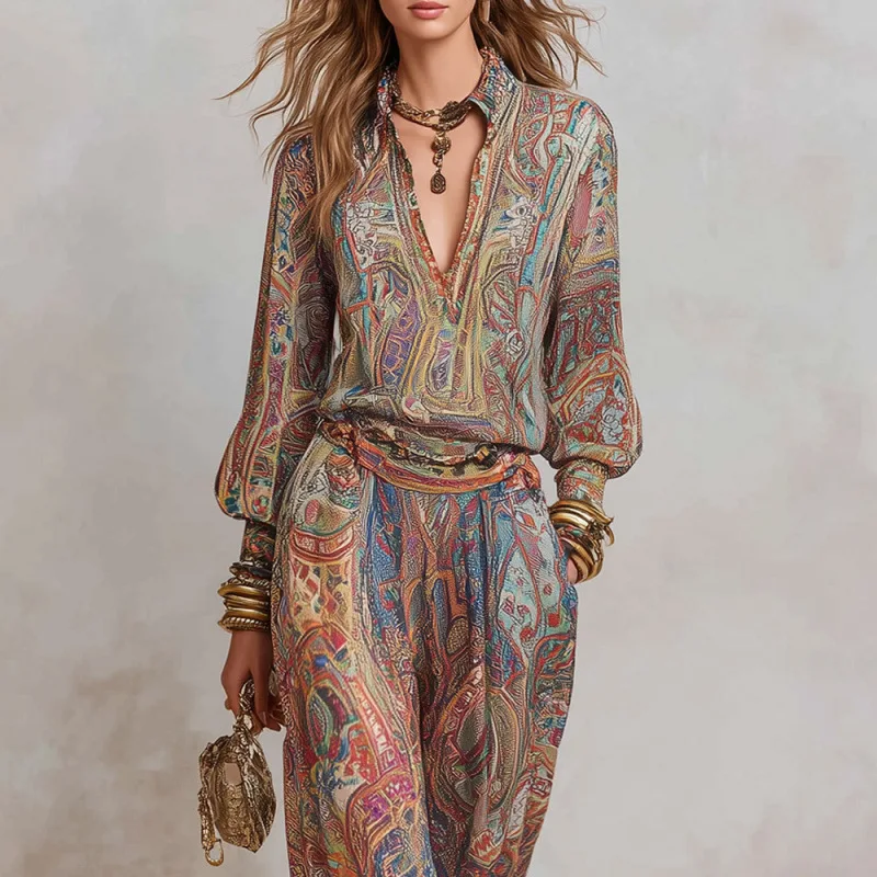 Boho Paisley 2-Piece Set 2