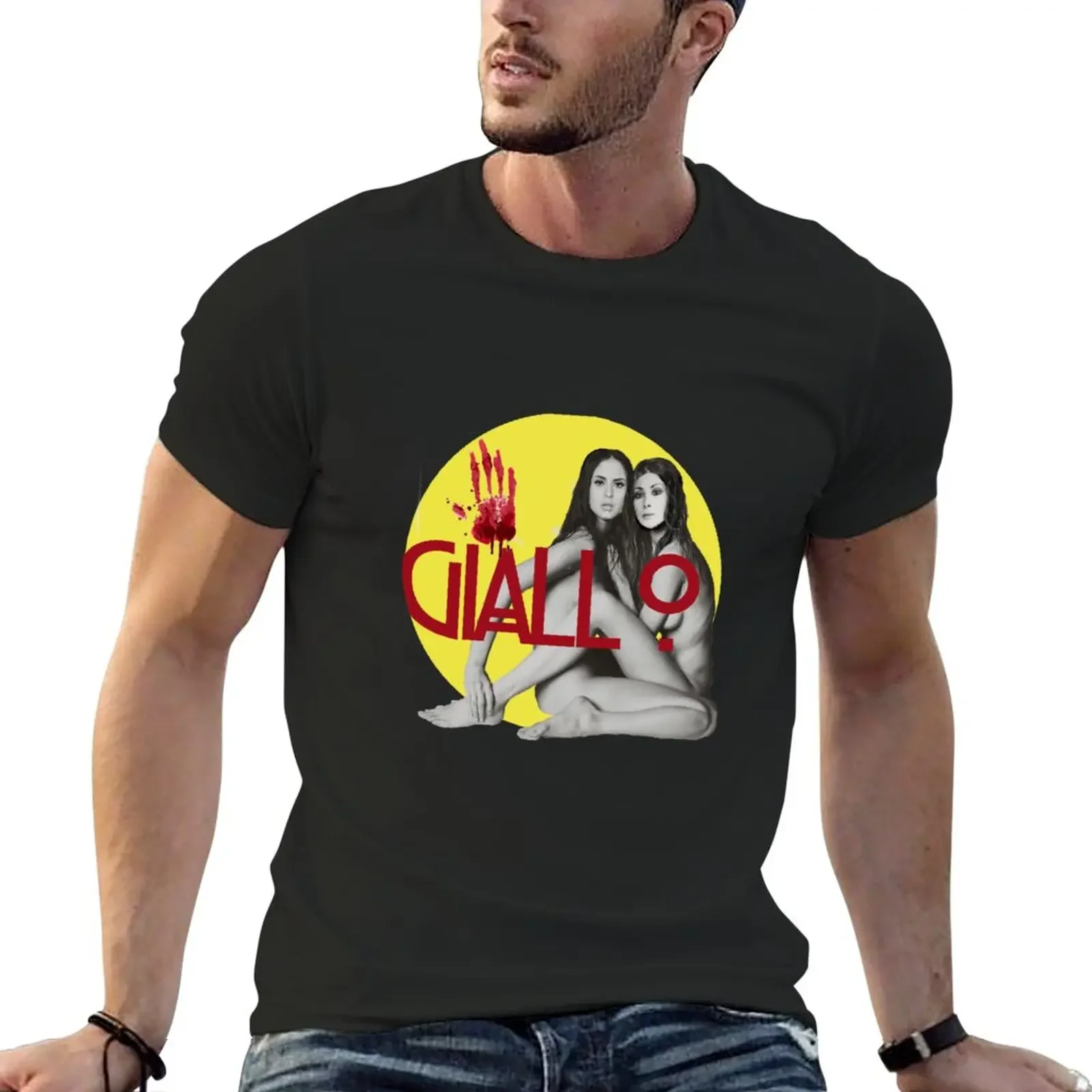 

Giallo Horror T-Shirt sports fans graphics cute tops mens t shirts casual stylish