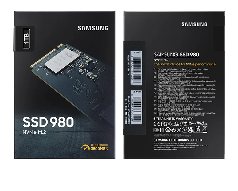 SAMSUNG SSD NVMe M2 PCIe 3.0 Solid State Drive 250GB 500GB Original ssd 1TB M.2 980 HD Hard Disk Up to 3500Mb/s Gen 3.0x4