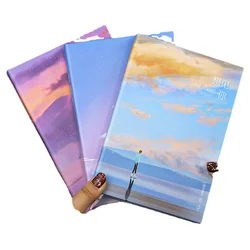 Carnet de voyage pour liste de choses à faire, fournitures de papeterie, planificateur hebdomadaire, carnet de croquis, accessoires scolaires, livres mignons Kawaii, 2022 