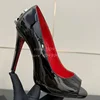 Black Leather Peep Toe Stiletto Sandals Women Sliver Metal Decor Gladiator High Heels Sexy Fashion Slip On Suede Ladies Shoes 1