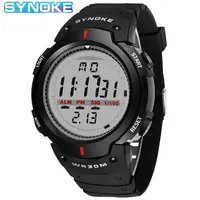 SYNOKE-Montre de dehors Électronique pour Homme, Étanche, Shoe, Multifonction, Alpinisme en Plein Air, Grand Écran 1