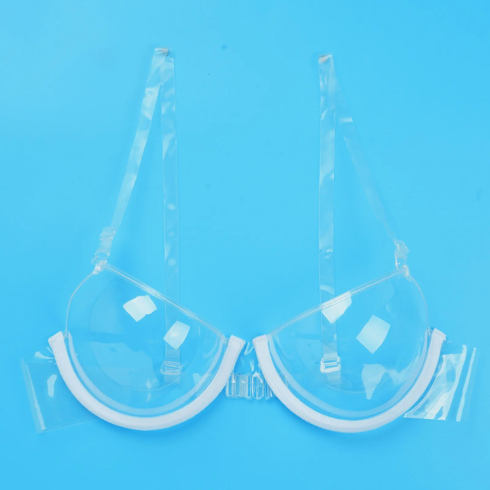 Women's Glossy Patent Leather Bra Top Image 9