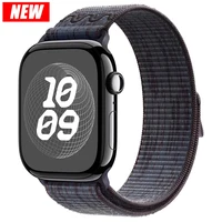 Bracelet à boucle en Nylon pour Apple Watch Ultra 3 49mm, iWatch 11 10 9 8 7 6 5 4 se Sport, nouveau Design 42-46mm 45mm 44mm 41mm 1