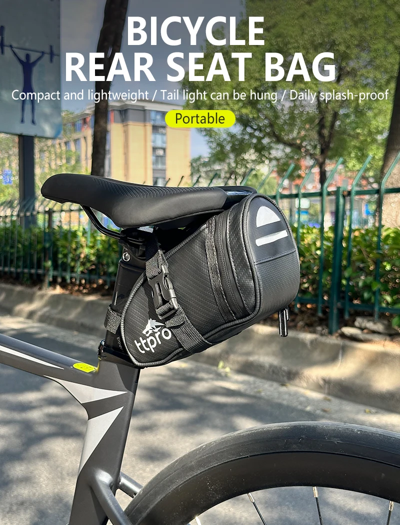 Description Picture 2 of itemTTPRO bicycle saddle bag waterproof fit road mountain folding bicycle