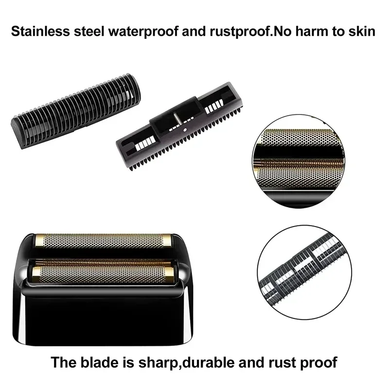 Barber Shaver Blade Professional Barber Electric Shaver Replacement Double Cutter Blade And Foils Head Cover For Babyliss Cordless Foil Shaver FXFS2