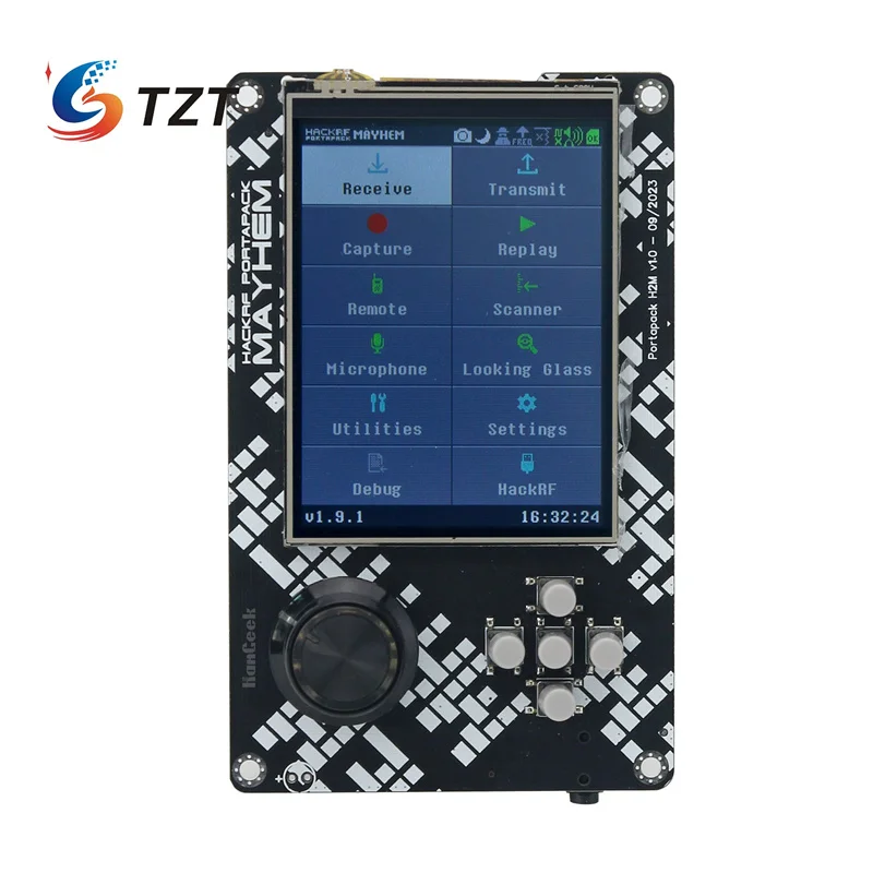 

HAMGEEK PortaPack H2M авторизованный выпуск с 10,00 МГц TCXO аналоговый GPS для Hackrf One/HackRF One R9 V2.0.0 SDR радио