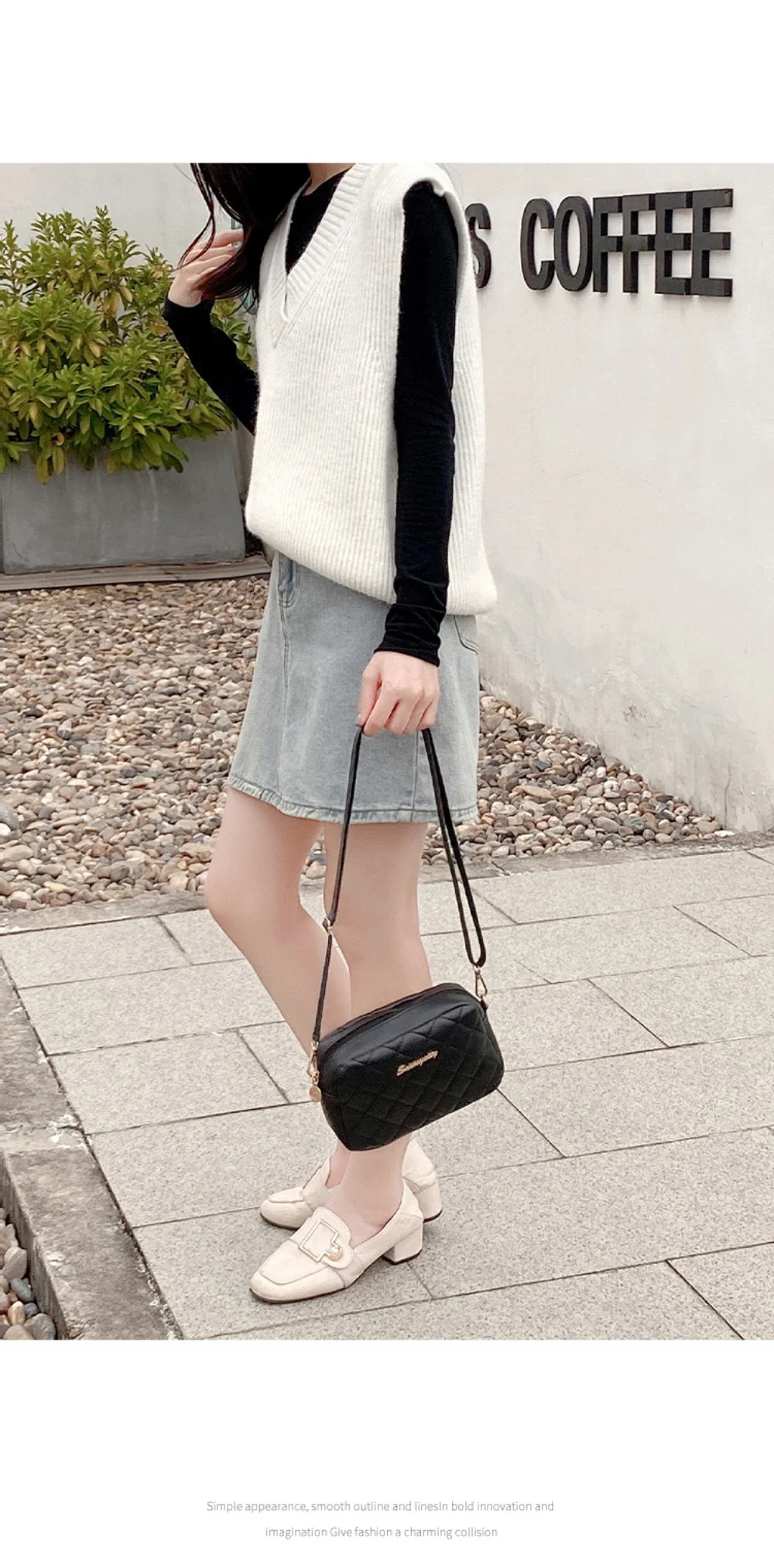 Diamond Quilted Tassel Crossbody