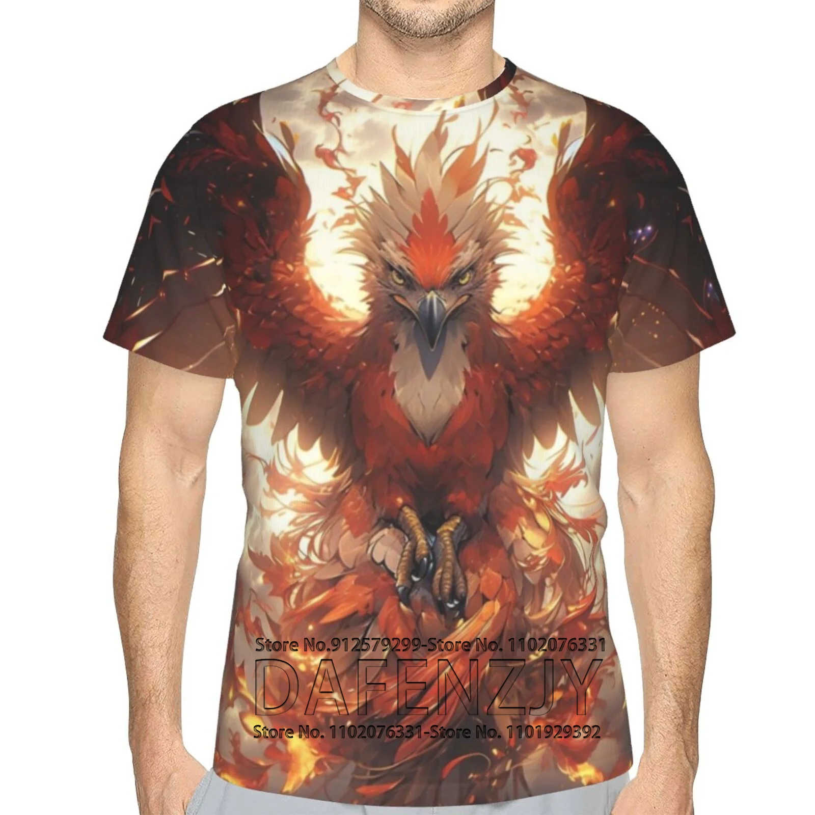 

Animal Birds 3D Print Phoenix T-shirts Men Woman Short Sleeve Fashion Tees Streetwear Harajuku T Shirt