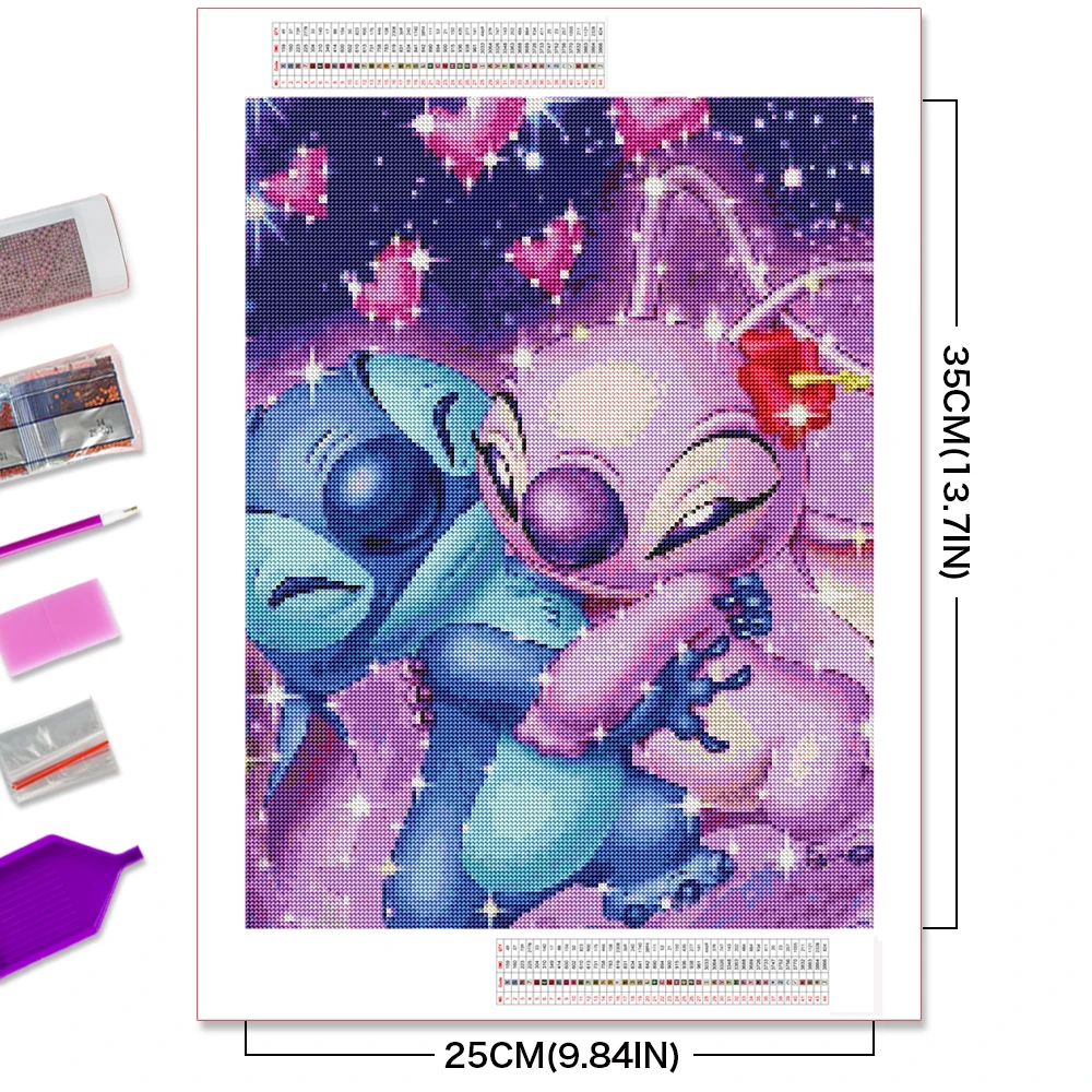 Disney Stitch Diamond PaintinG Love Is Craft
