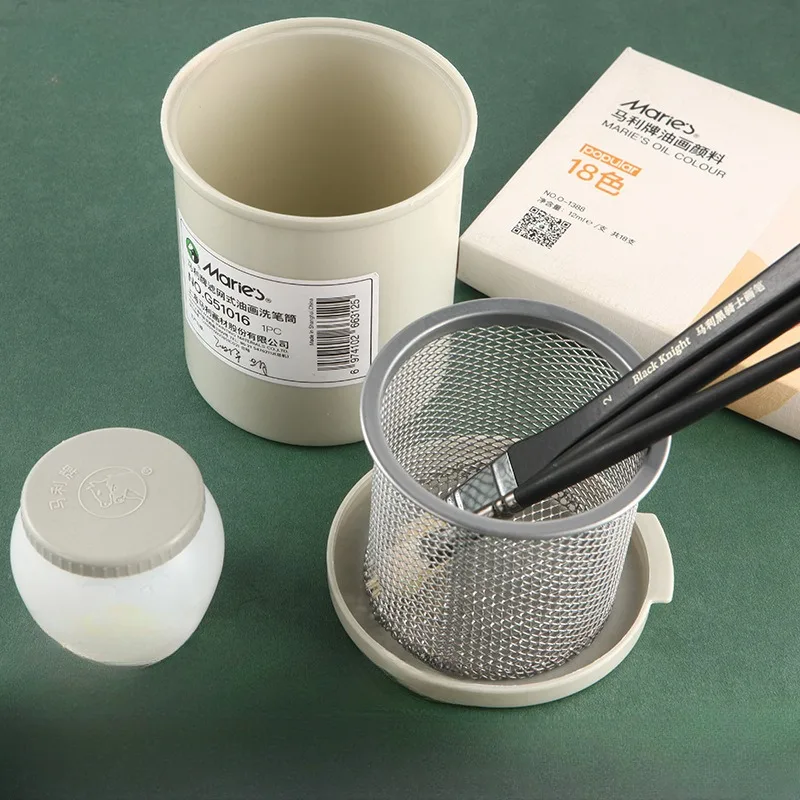 

Multi-function Filter 3-in-1 Pen Wash Holder Art Painting Supplies Students Gouache/Watercolor/Acrylic Paint Brush Cleaning Tool