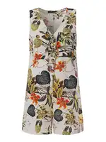 ZANZEA Women Bohemian Floral Printed Jumpsuits Female Casual Holiday Playsuits Loose Rompers Summer V Neck Sleeveless Rompers - Image 5