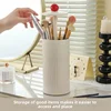 Hot Makeup Brush Storage Container with Dust-proof Belt Cover, Automatic Lifting Brush Bucket, Desktop Beauty Brush Storage Box 3