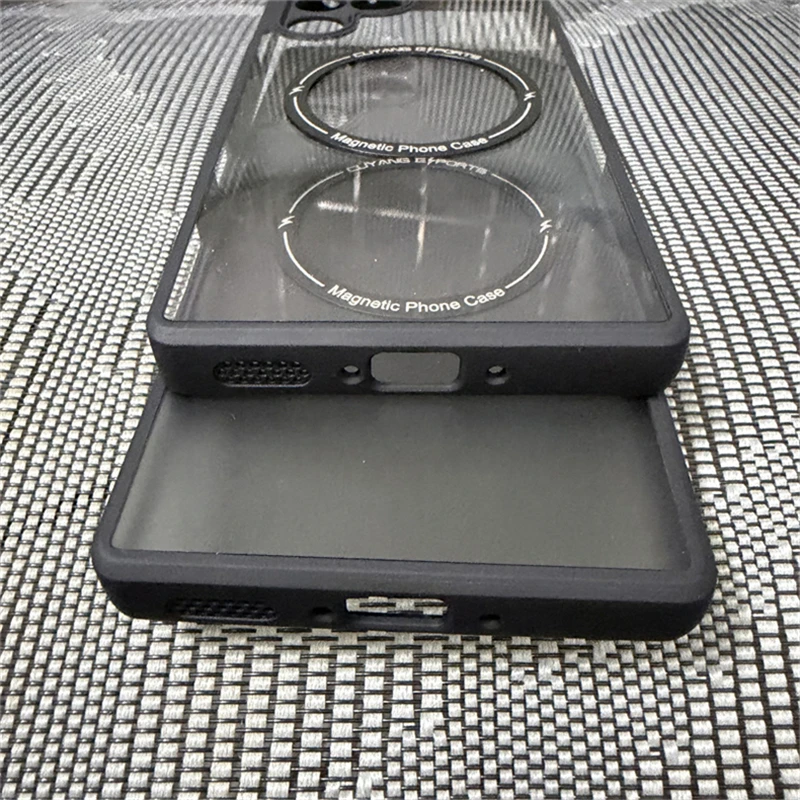 Magnetic MagSafe Matte Transparent Shockproof Bumper Case
