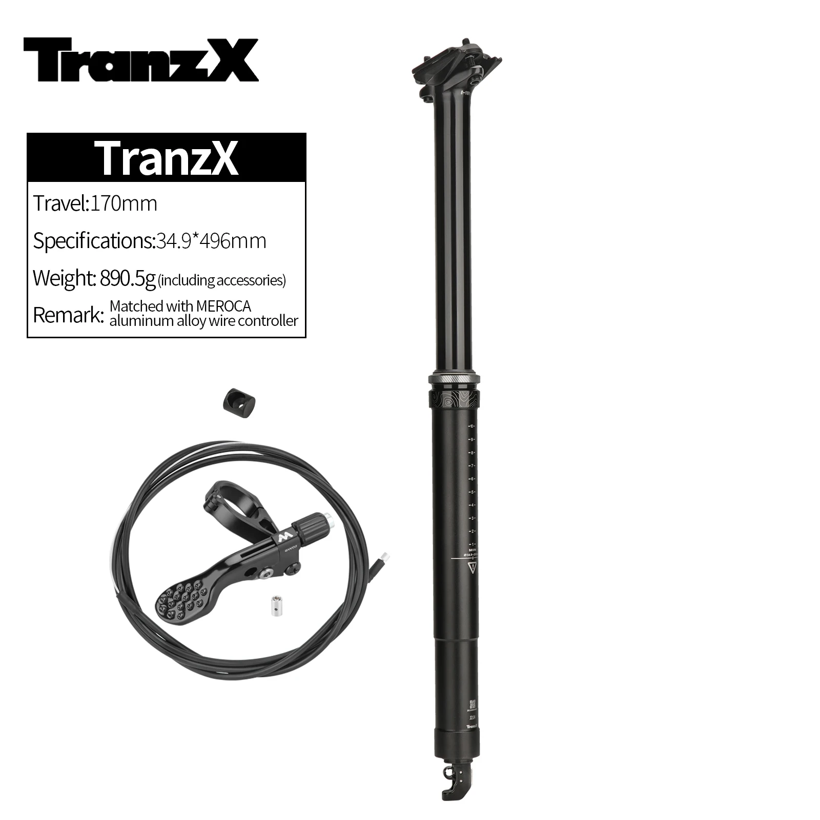 ドロッパーシートポスト　34.9 125mm TranzX 自転車ドロッパーシートポスト 34.9 ミリメートル X 125/150