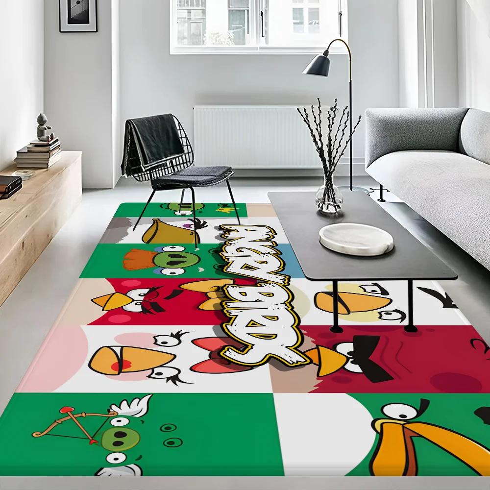 Cartoon Animation-A-Angrys-Birds Entrance Door Mat Washable Non-Slip Living Room Sofa Chairs Area Mat Kitchen Welcome Doormat 6