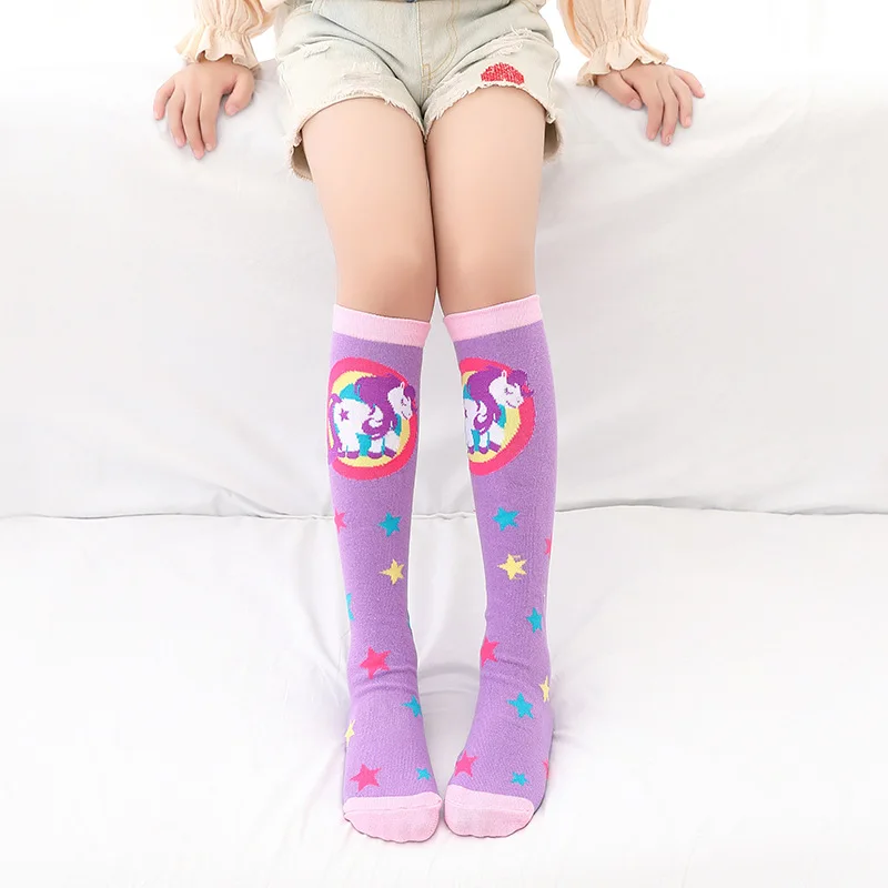 Sports Socks Kids Socks Cartoon Socks Cotton Knee Socks Toddlers