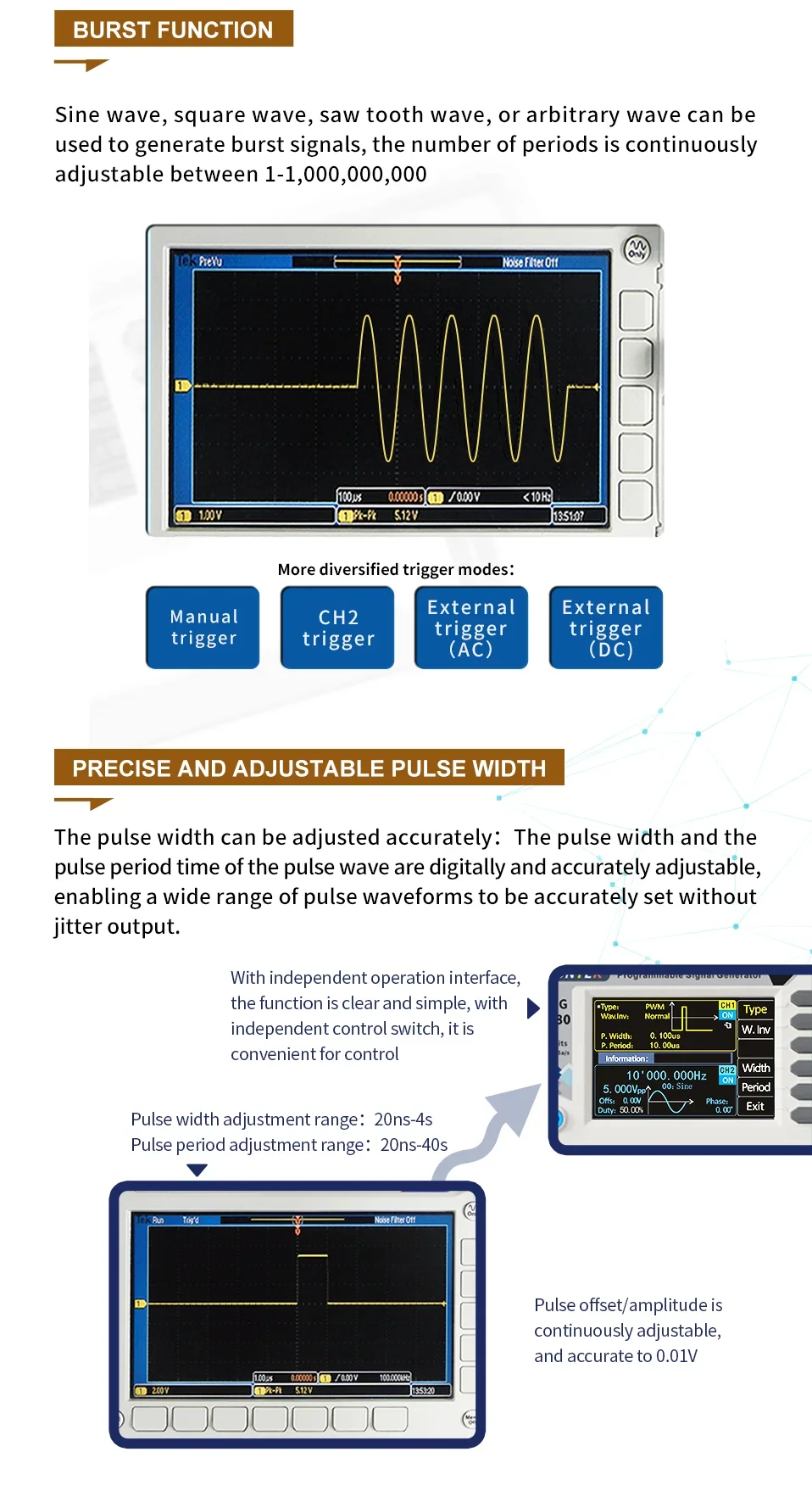 JUNTEK PSG9060 PSG9080 High-Precision Programmable Power Supply | Dual Channel 3