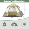6 Person Camping Tent Setup in 60 Seconds with Rainfly & Windproof Tent with Carry Bag for Family Camping & Hiking 2