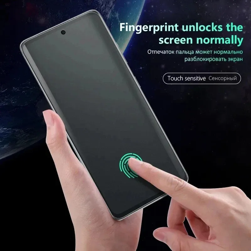 3Pcs Privacy Hydrogel Film For Samsung Galaxy Z Flip 6 5 4 3 W23 W24 W25 Front Screen Protector Can Be Unlocked With Fingerprint