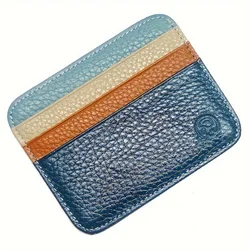 Sleek Minimalist Card Holder Wallet with Multiple Slots (Main Blue)
