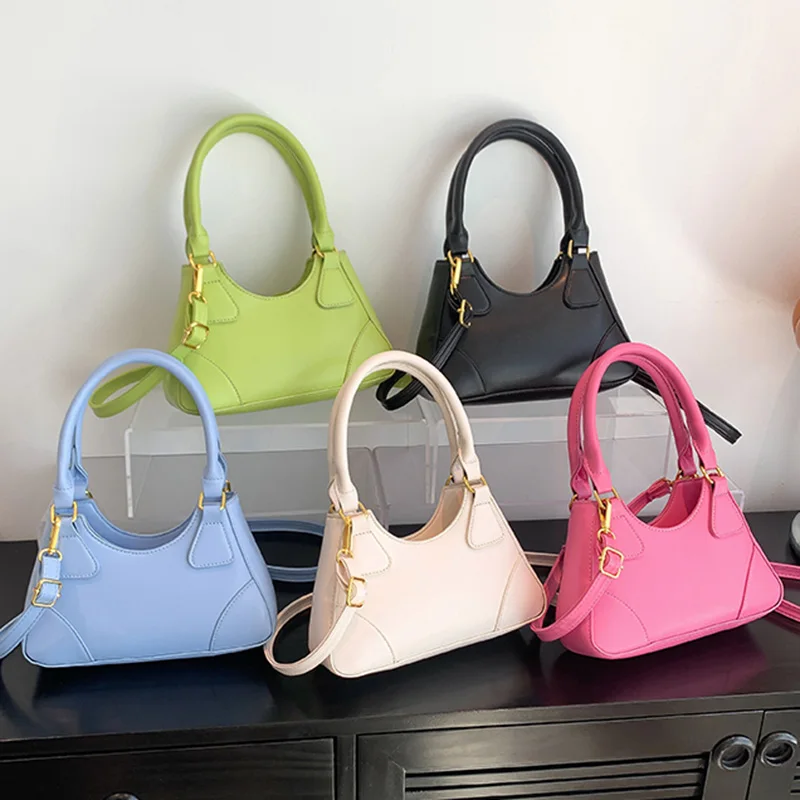 Women's Summer Mini Shoulder Bag Luxury Leather Handbag Circle Purse White  Latch Fashion Small Handbags Crossbody Bag - AliExpress