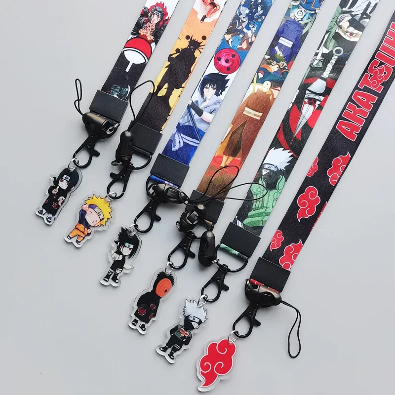 Charming NARUTO Cartoon Phone Strap with Neck Lanyard