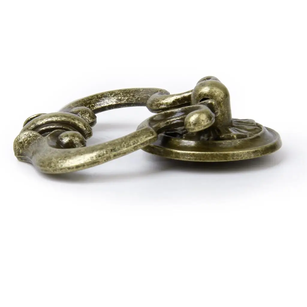 Antique Brass Cabinet Cupboard Drawer Door Pull Handles 55mm