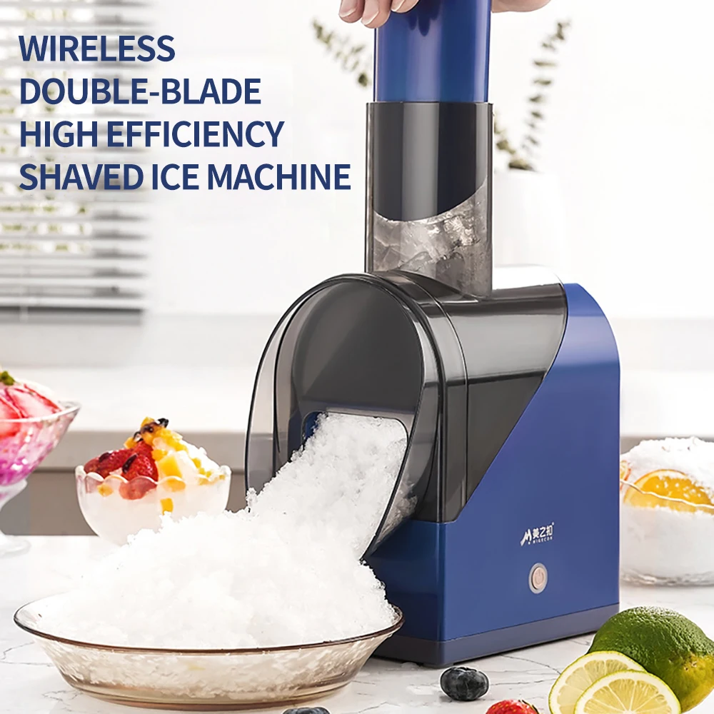 KitchenWirelessElectricSnowIceCreamMachineRechargeableSnowflake