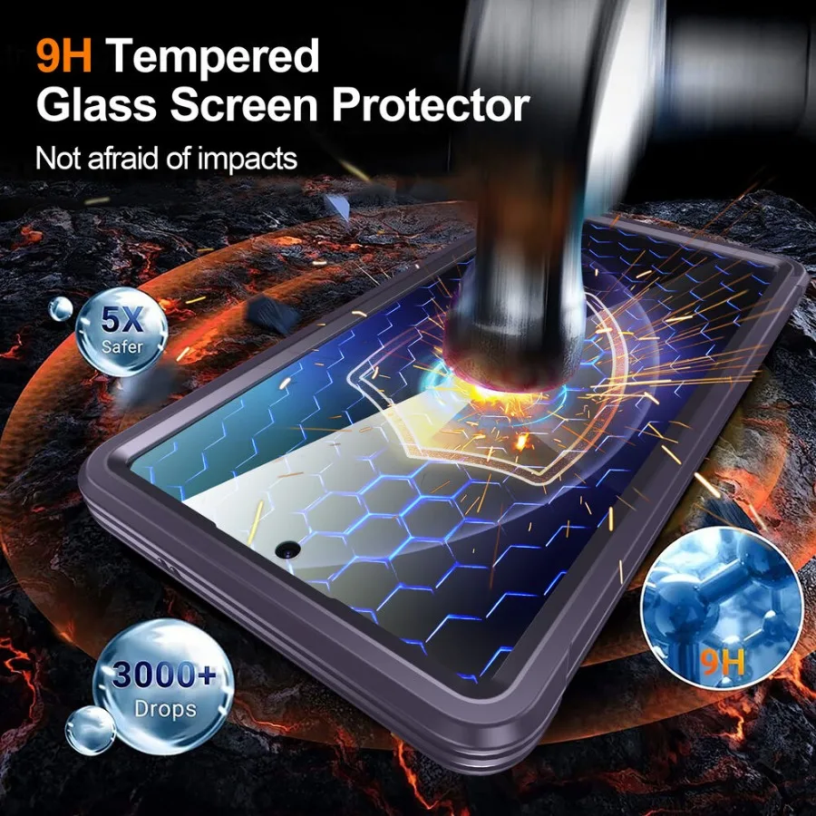 Enhanced Waterproof Magnetic Case - Shockproof Anti-Slip Bumper Cover with Screen Protection