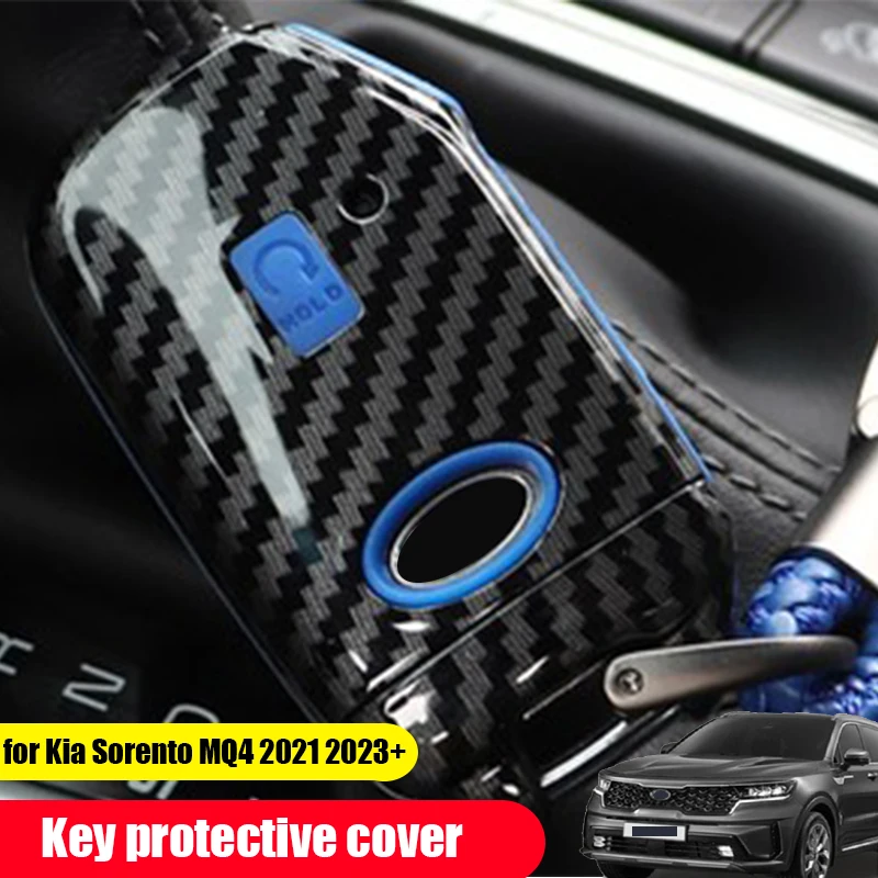 

Для Kia Sorento MQ4 2020 2022 2023 2024, автомобильный умный ключ, искусственная защита, украшение ABS, Автомобильный ключ
