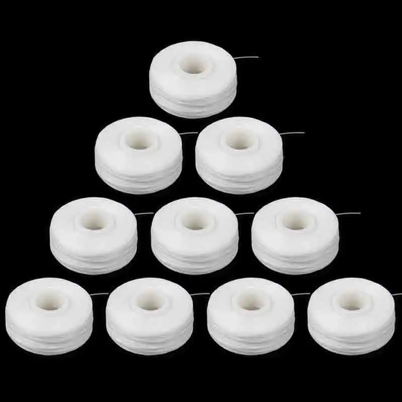 Dental Floss 10 Rolls Dental Flosser Oral Hygiene Teeth Cleaning Wax Mint Toothpick 50m