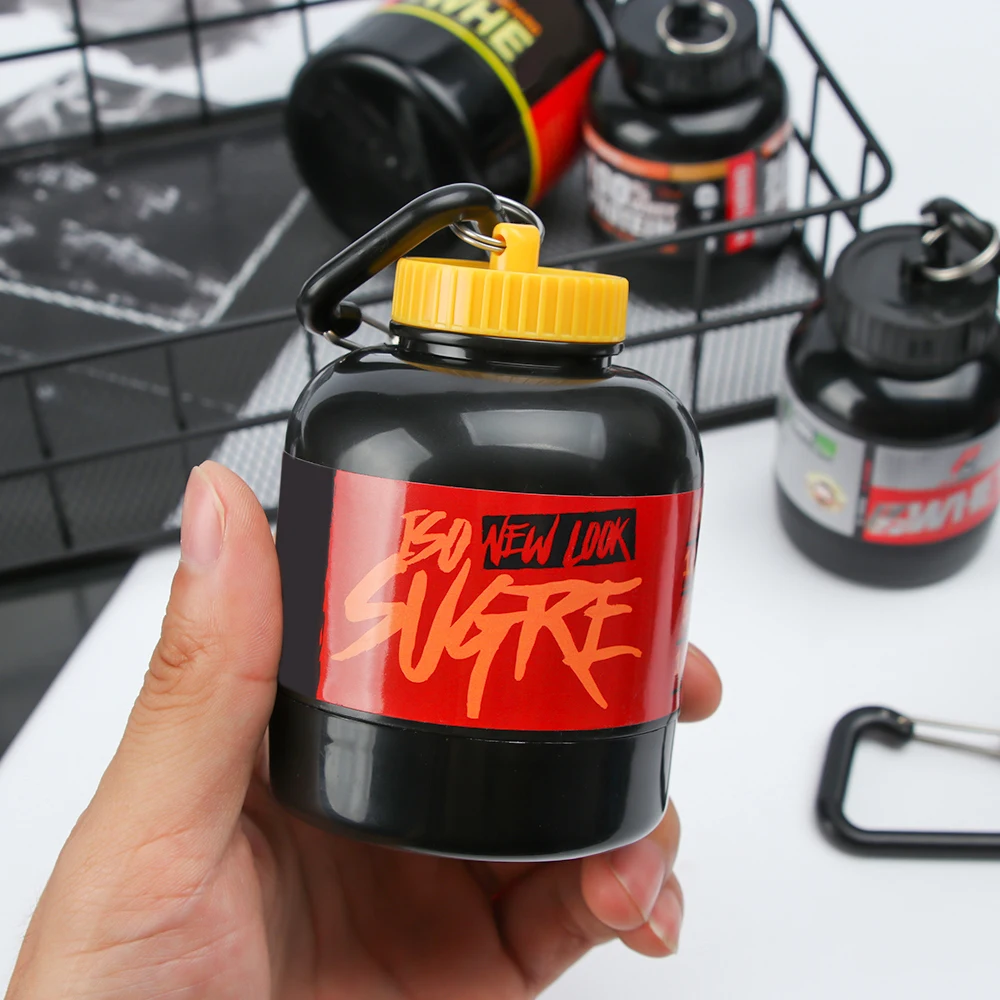 PortableProteinPowderBottleswithKeychainMiniHealthFunnel