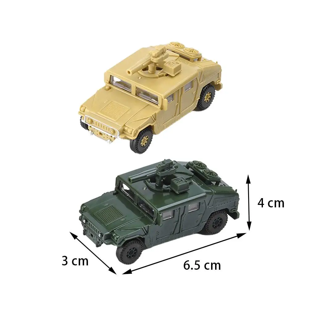플라스틱 조립 미국 Hmmwv 키트, 모델 취미 빌딩 플레이 세트, 1:72, 2 개
