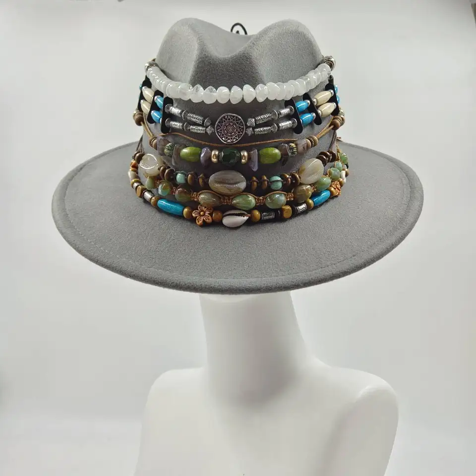 Lot De 6 Bandes De Remplacement Pour Chapeau Cowboy - Ethnique Western - Réglables