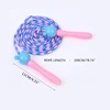Cotton Jump Rope for Kids-Wooden Handle-Adjustable Cotton Braided Fitness Skipping Rope Great for Exercise Activity 24BD 6