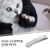 Stainless Steel Professional Pet Nail Clippers Angled Blades for Cats Small Breed Dogs Rabbits Sharp Comfortable Trimming Tool 2