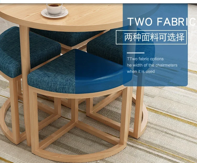 Small Apartment Balcony Dining Room Sets Office Negotiation Reception Table Chairs Coffee Shop Homestay Villa Leisure Tea Tables