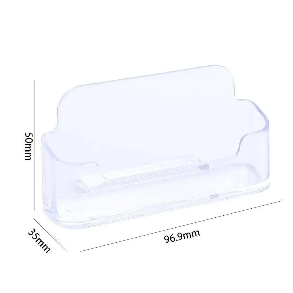 메모 클립 홀더 데스크 선반 박스 투명 데스크 비즈니스 홀더 카드 디스플레이 스탠드 명함 홀더 데스크탑 수납 박스