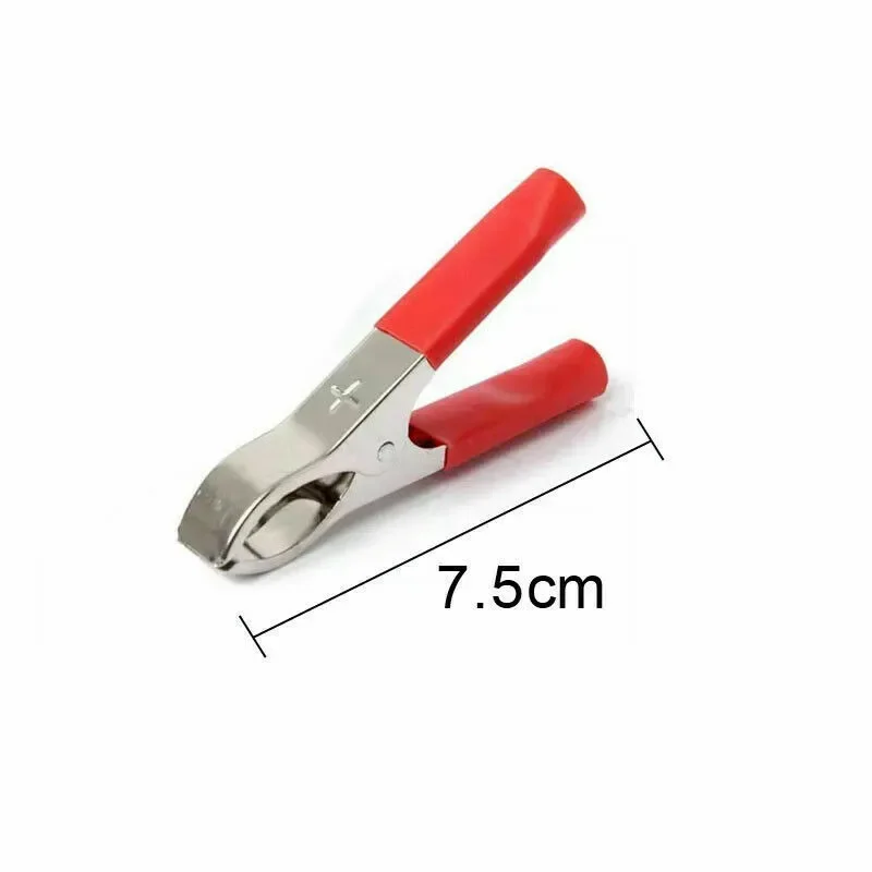 ALLGOOD 4PCS 30A 75MM Crocodile Alligator Clips Car Van Battery Low Voltage Test Lead Insulated Test Alligator Clamps