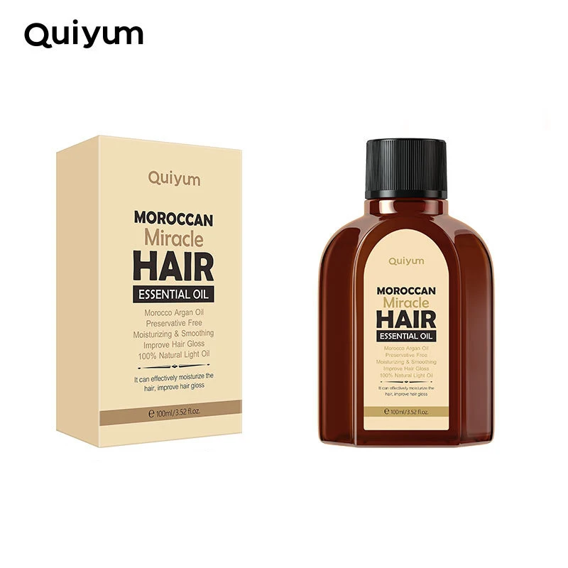 Hair Care Oil Moroccan Pure Argan Hair Essential Oil for Dry Types Multi-functional Care Products 100ML