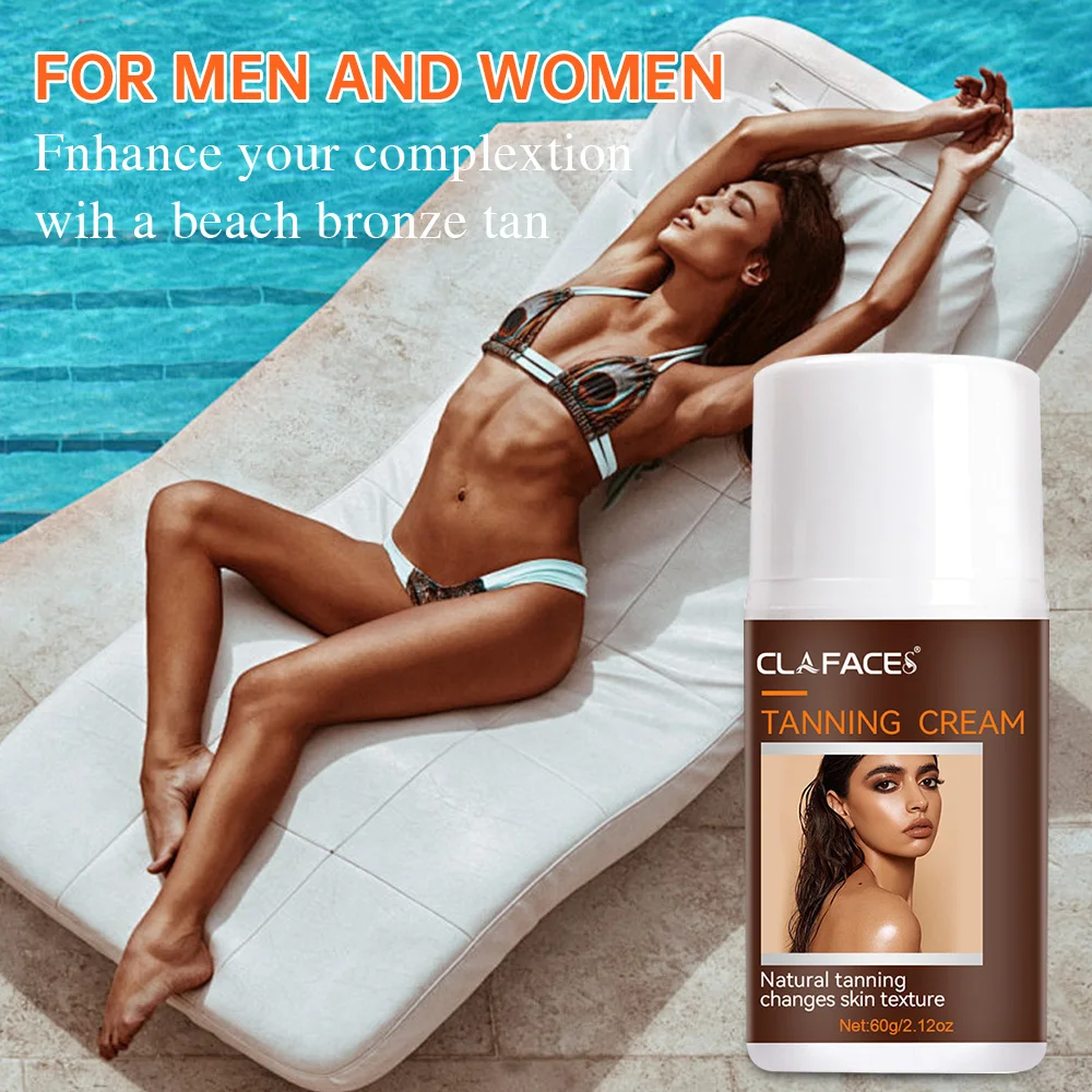 Fast Sunless Tanning Body Self Tanners Meihei Frost Beach Sun-free Sun Smear Body Wheat Tone Bronze Skin Help Black Care Cream