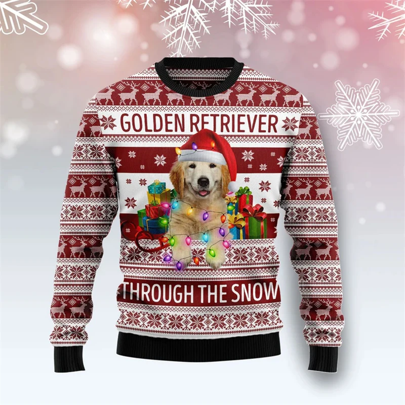 golden-retriever-ugly-christmas-sweater-3d-printed-long-sleeve-pullover