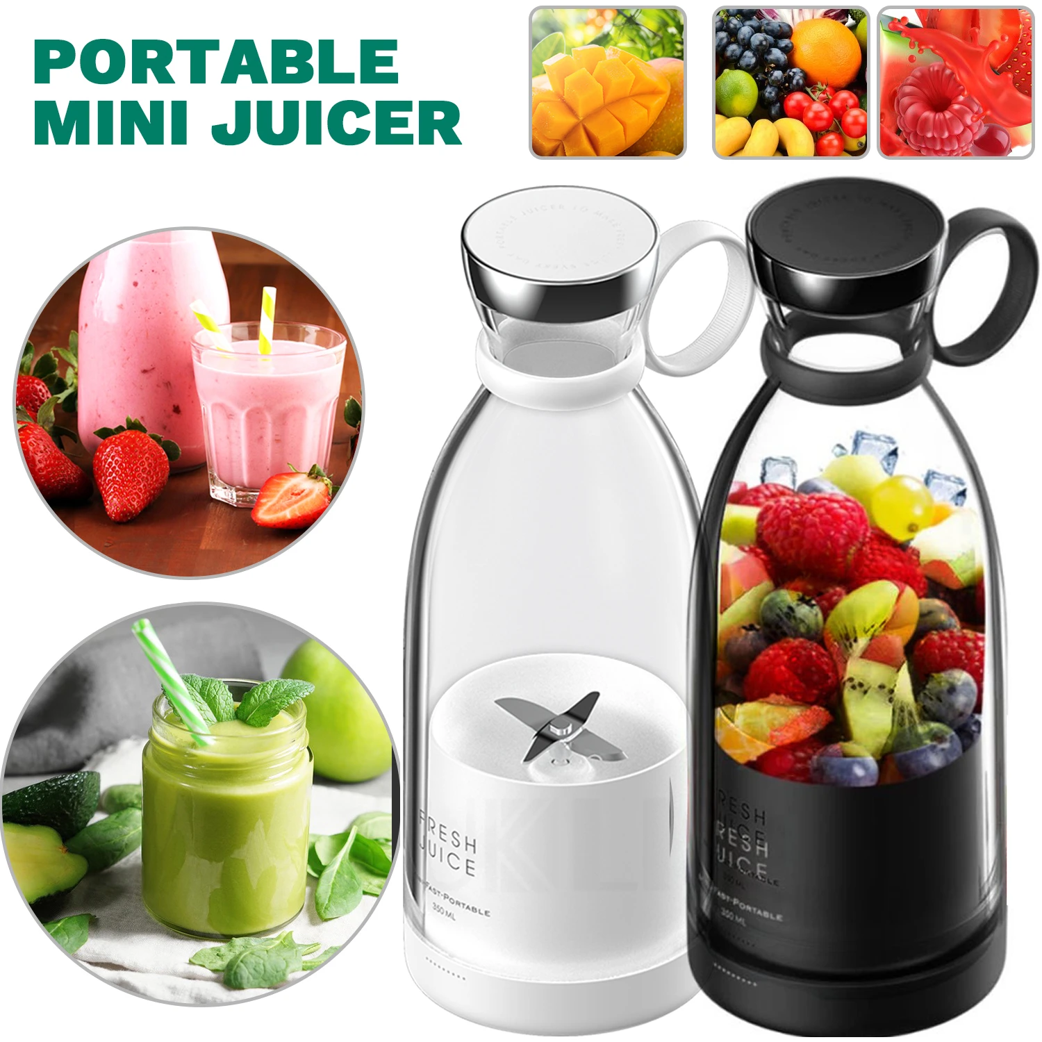 Portable Electric Juicer Blender Usb Mini Fruit Mixers Juicers Fruit